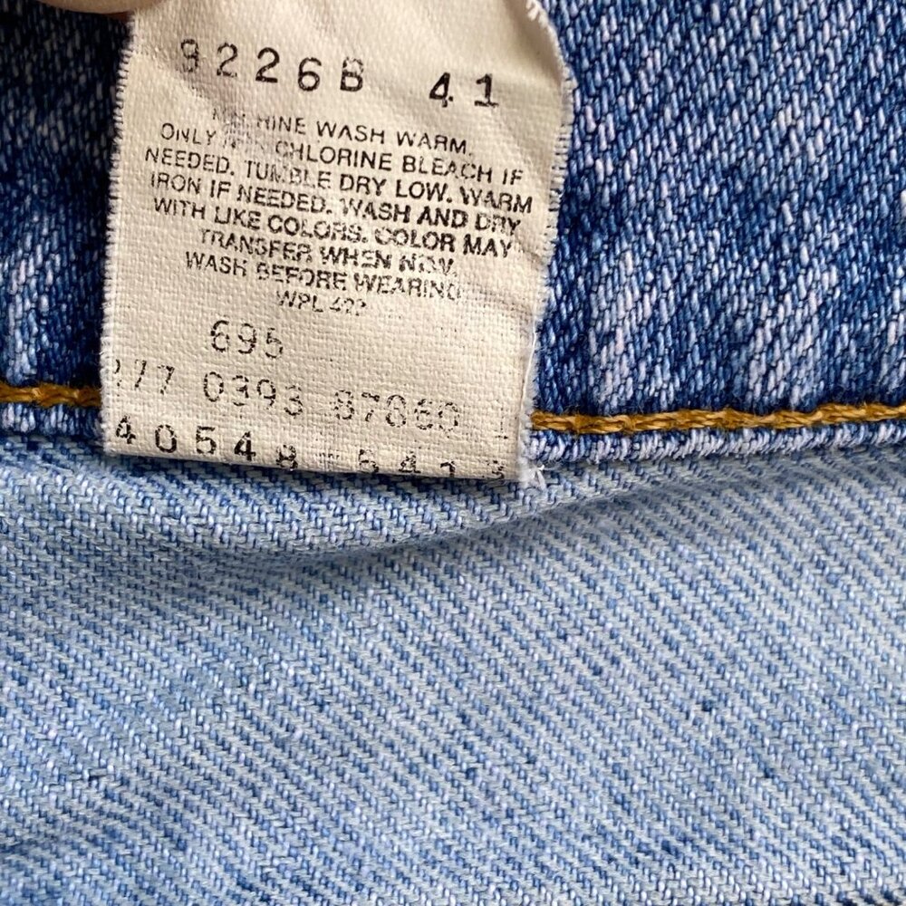 Vintage Levis 530 Flex Jeans Sz 34x29 Trevira Polyester Light Blue RARE Y2K USA - Picture 7 of 13